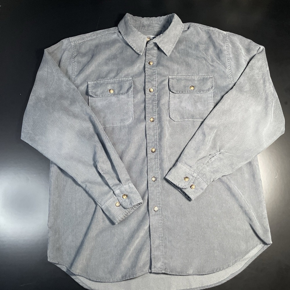 Vintage Corduroy - Stag Hill by Haband - Men's XL - Button Up Shirt Long Sleeve